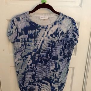 Calvin Klein printed knit top